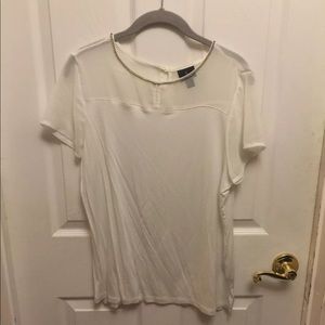 Worthington White Dress Top